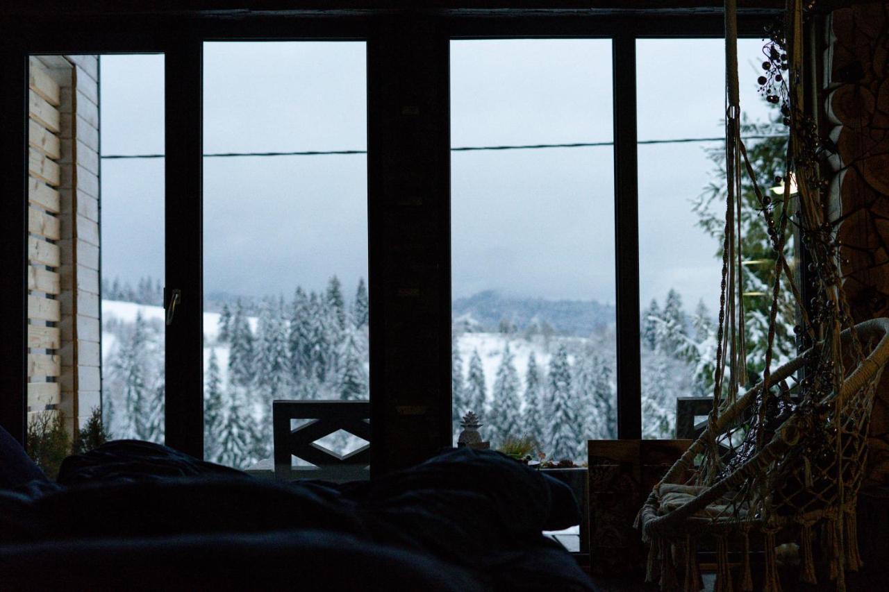 Карпатське Hygge Котедж Для Двох З Чаном-Джакузі У Горах Slavske Luaran gambar