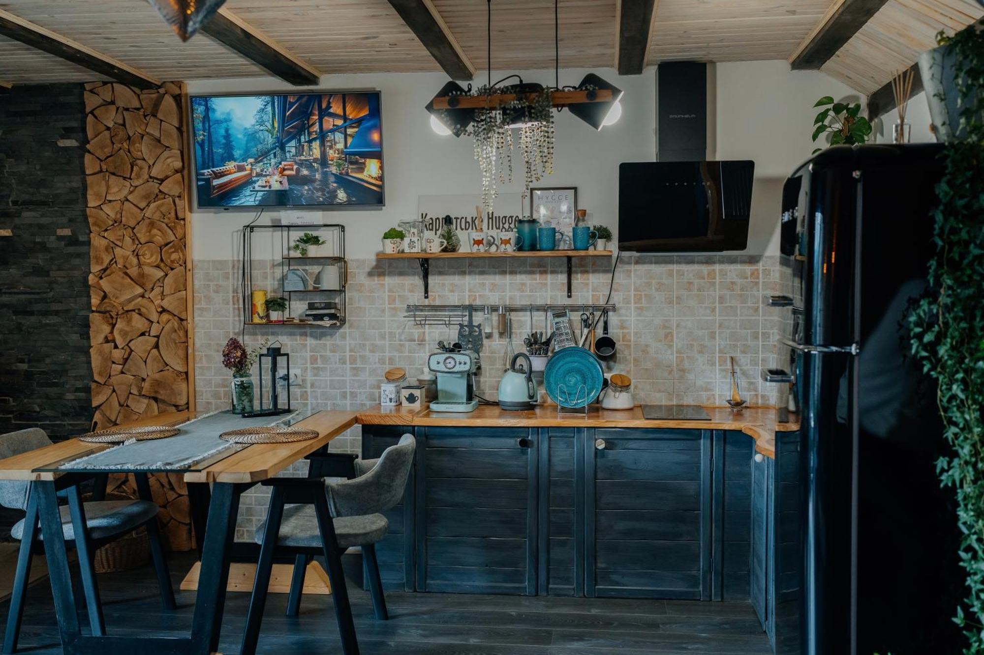 Карпатське Hygge Котедж Для Двох З Чаном-Джакузі У Горах Slavske Luaran gambar