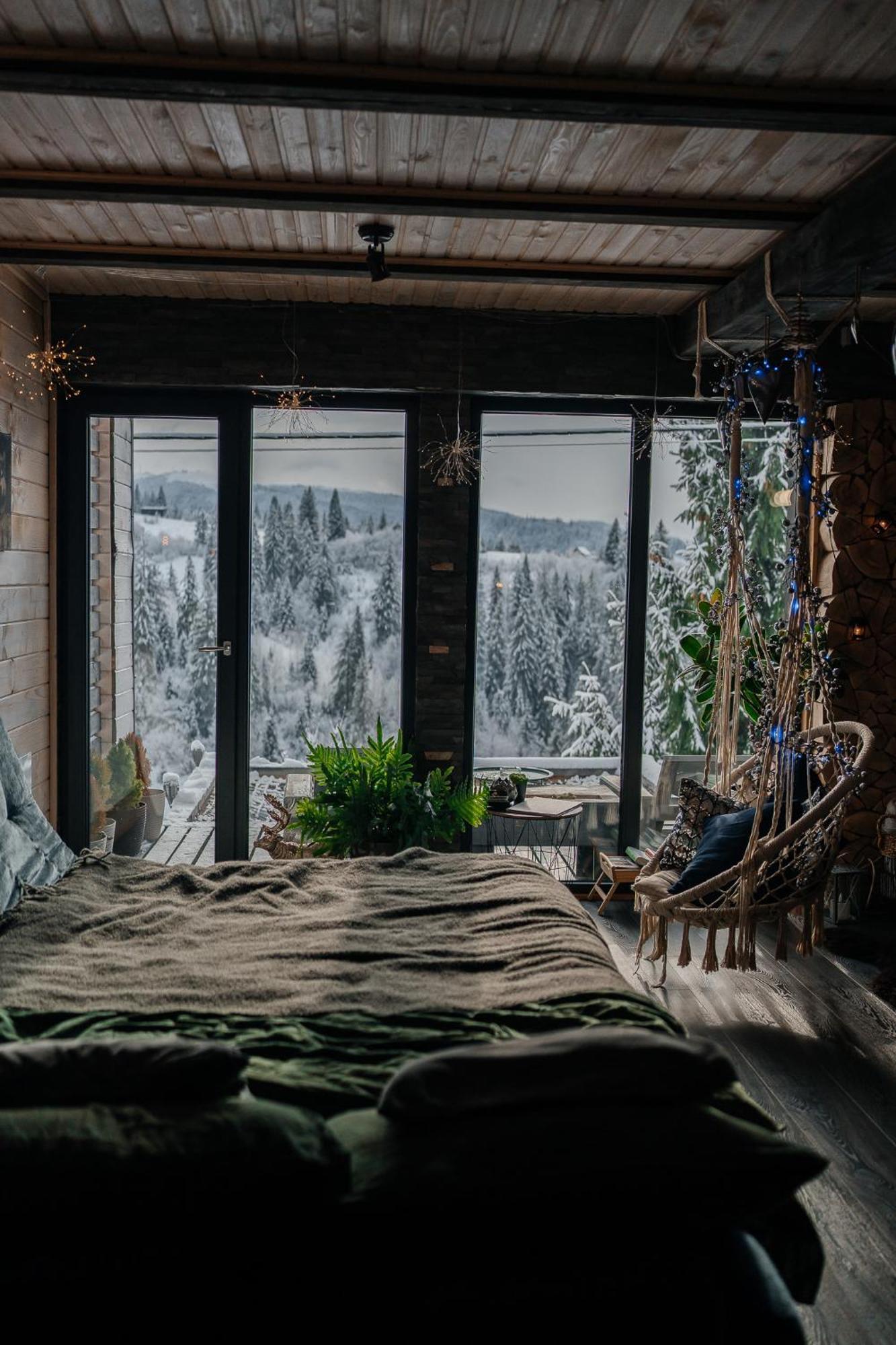 Карпатське Hygge Котедж Для Двох З Чаном-Джакузі У Горах Slavske Luaran gambar